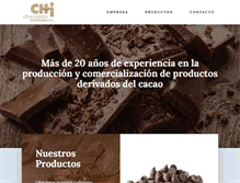 Tablet Screenshot of chocolatesindustriales.com